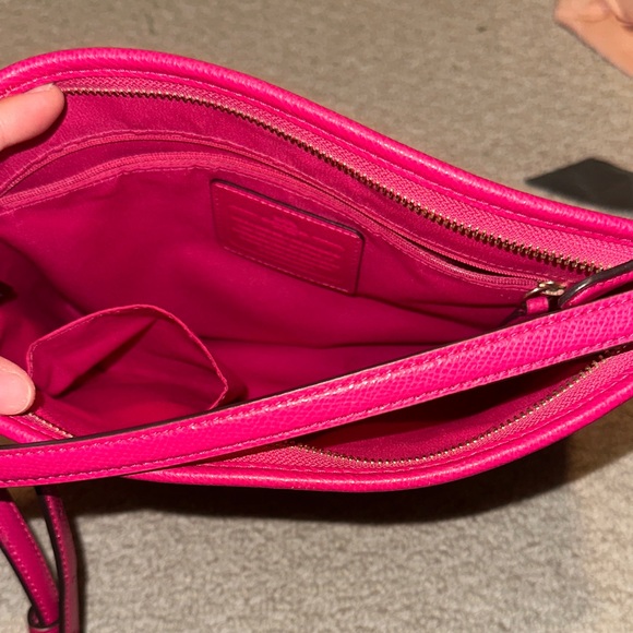 Coach Signature Brown and Pink Crossbody Bag - Picture 3 of 6